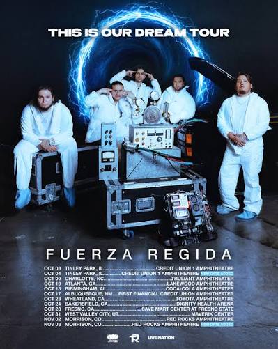 Fuerza Regida concert tour poster 2026